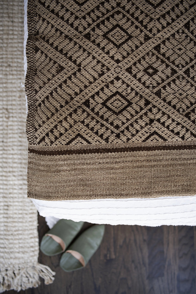 Handwoven Peruvian Frazada No. 016 - Canary Lane - Curated Textiles