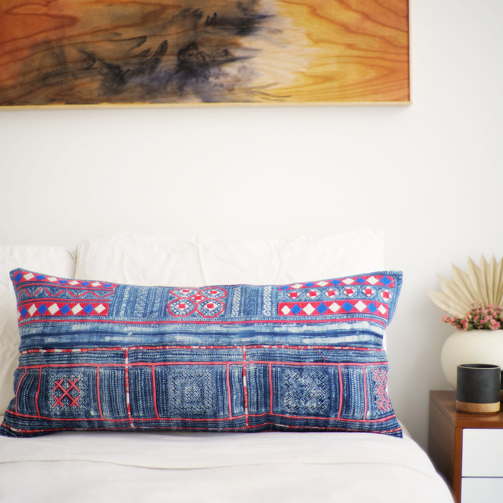 Batik Pillow No. 144 - Canary Lane - Curated Textiles