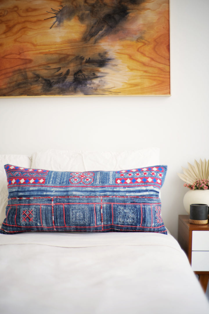 Batik Pillow No. 144 - Canary Lane - Curated Textiles