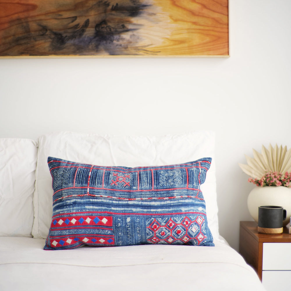 Batik Pillow No. 147 - Canary Lane - Curated Textiles