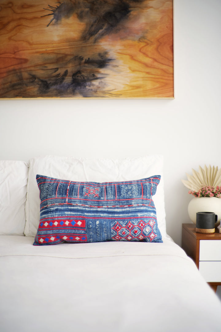 Batik Pillow No. 147 - Canary Lane - Curated Textiles