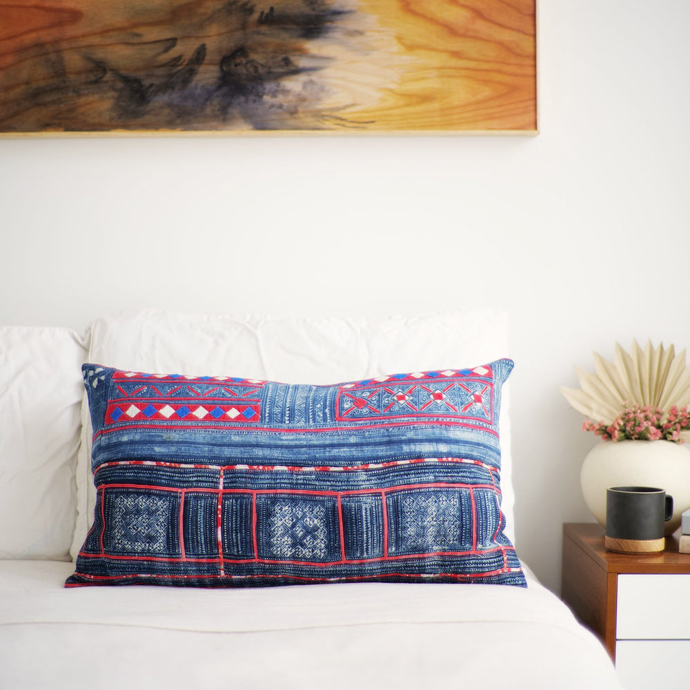 Batik Pillow No. 149 - Canary Lane - Curated Textiles