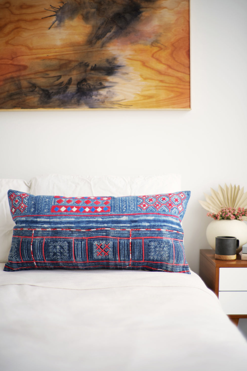 Batik Pillow No. 150 - Canary Lane - Curated Textiles