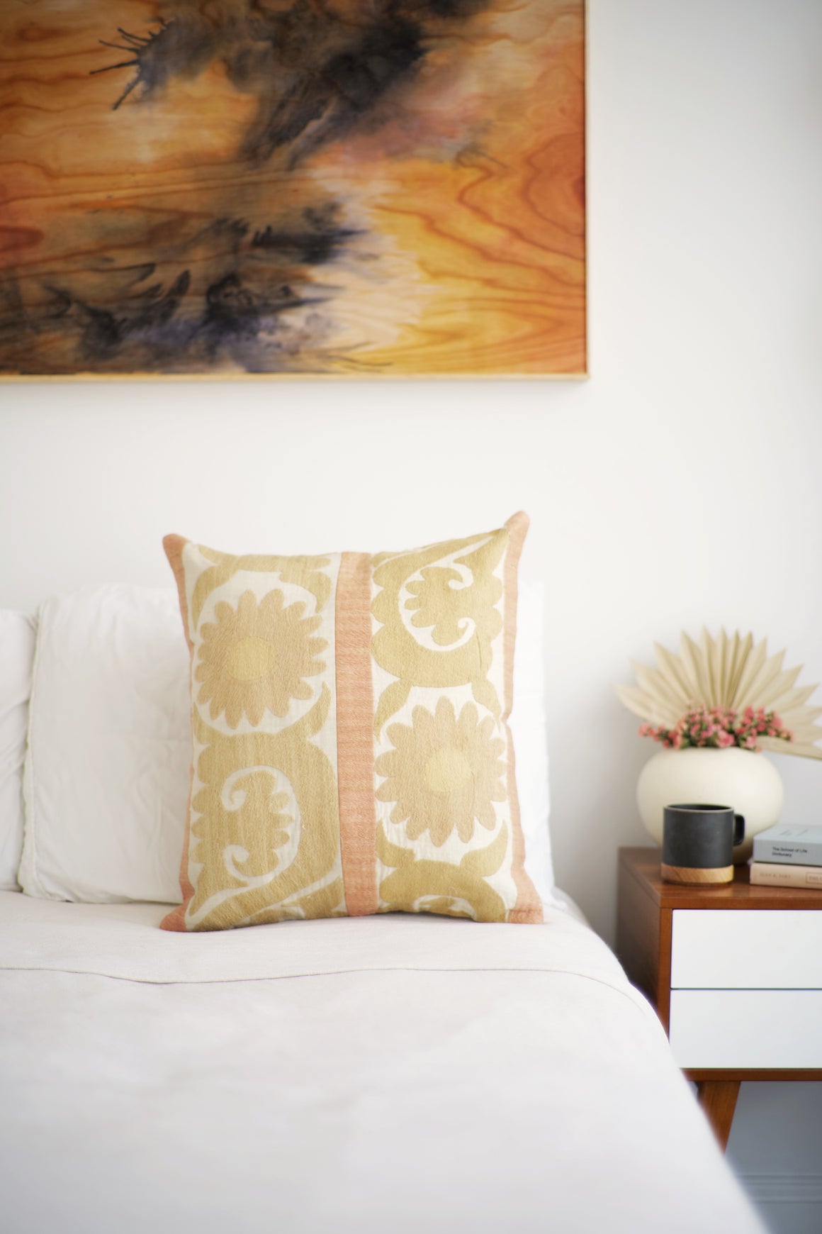 Suzani Pillow No. 141 - Canary Lane - Curated Textiles