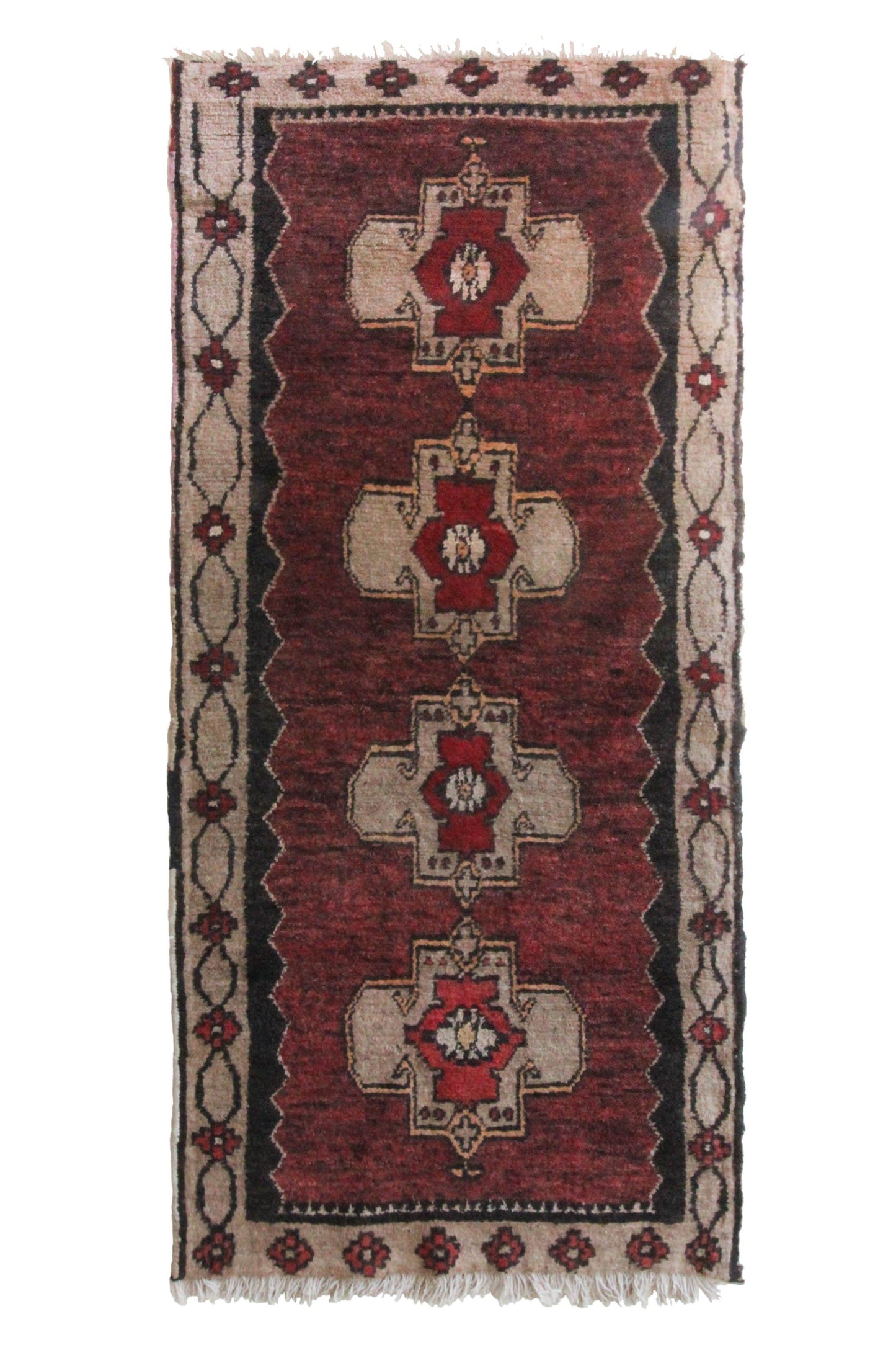 
                  
                    'Bridges' Vintage Turkish Runner -2'10" x 6'3" - Canary Lane - Curated Textiles
                  
                