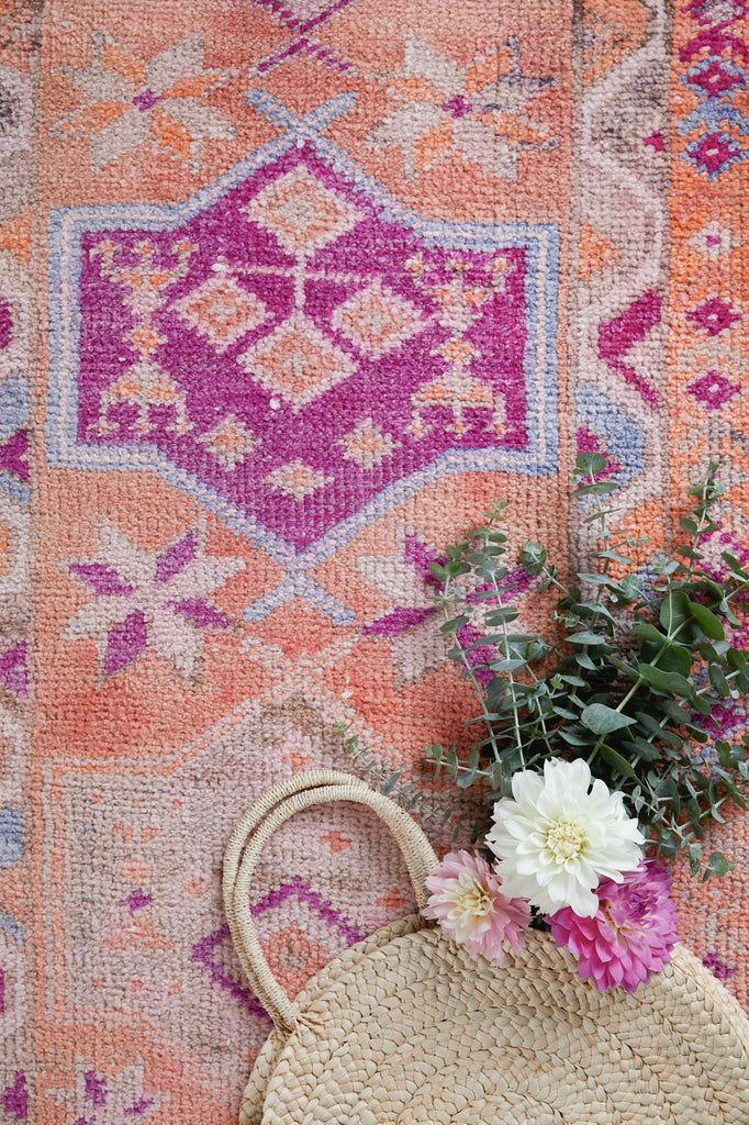 'Kismet' Turkish Runner Rug- 2'8" x 13'10" - Canary Lane - Curated Textiles