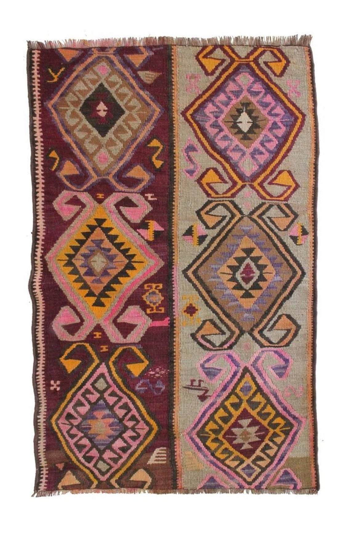 'Lydia' Small Kilim Rug - Canary Lane - Curated Textiles