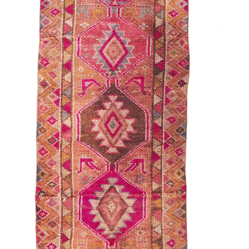
                  
                    'Peony' Vintage Turkish Runner - 2'10'' x 12'3'' - Canary Lane - Curated Textiles
                  
                
