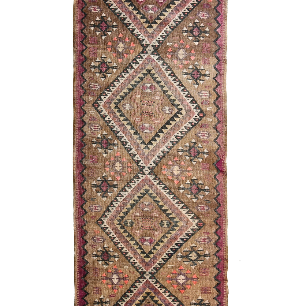 'Andie' Vintage Kilim - 2'8" x 7'11" - Canary Lane - Curated Textiles