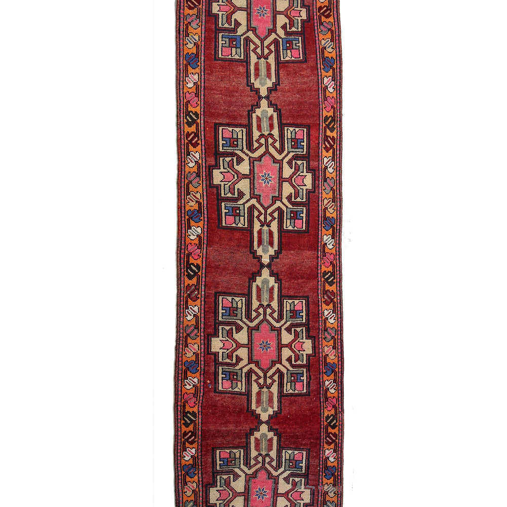 
                  
                    'Gladiolus' Turkish Vintage Rug - 3'3'' x 13'4'' - Canary Lane - Curated Textiles
                  
                