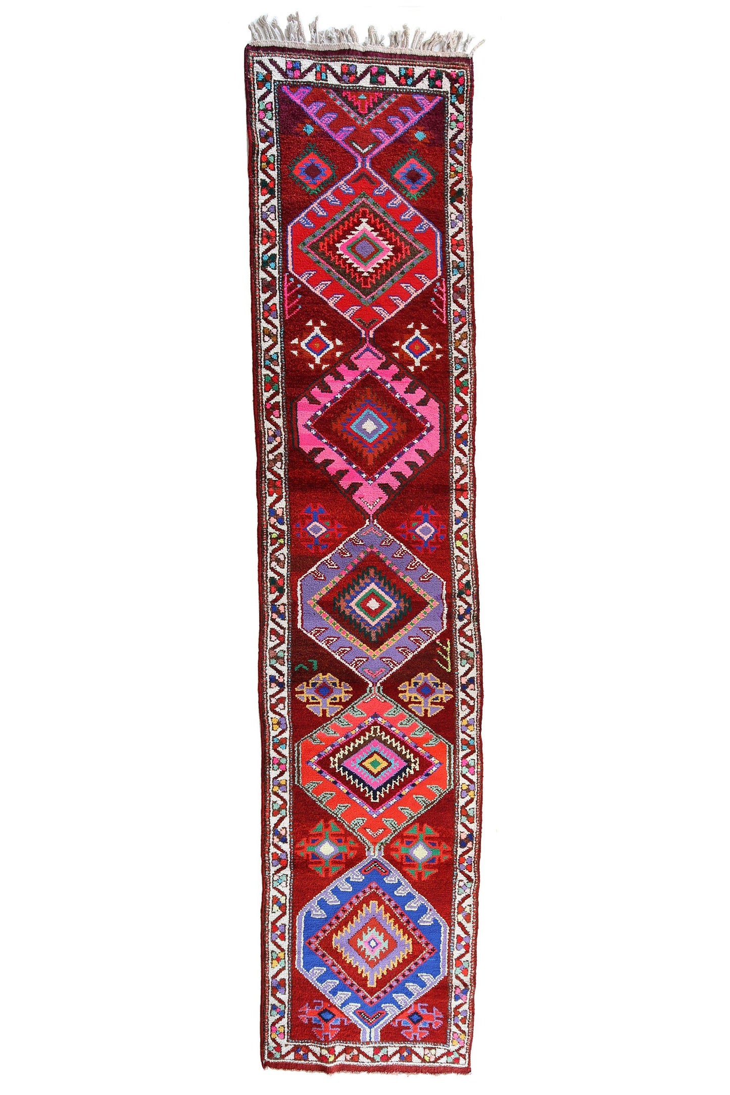 'Kaleidoscope' Tribal Runner Rug - Canary Lane - Curated Textiles