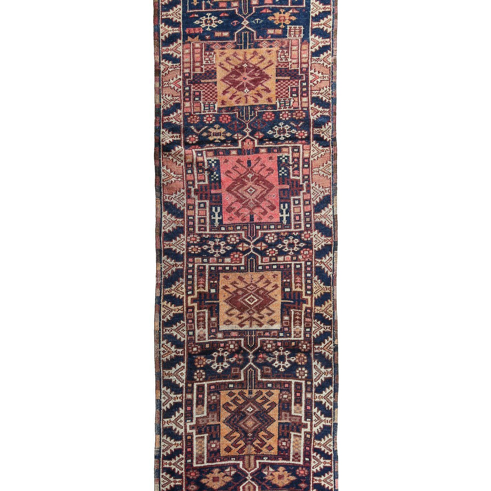 'Melody' Vintage Turkish Runner - 3’3’’ x 11’4’’ - Canary Lane - Curated Textiles