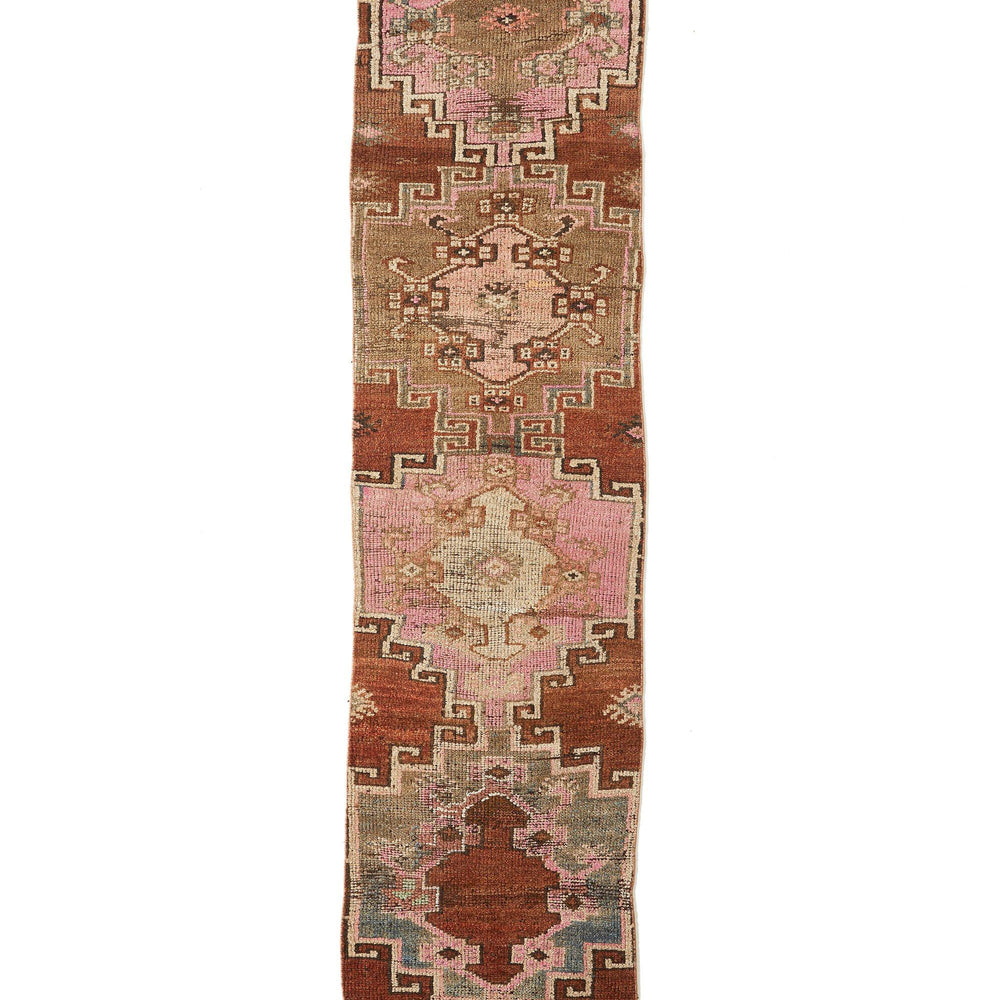 
                  
                    'Blush' Distressed Narrow Turkish Vintage Runner - 2'3.5'' x 11'3'' - Canary Lane - Curated Textiles
                  
                