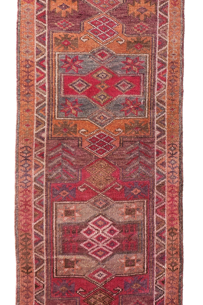 'Rhapsody' Vintage Turkish Runner - Extra Long - 2'10'' x 15'1'' - Canary Lane - Curated Textiles