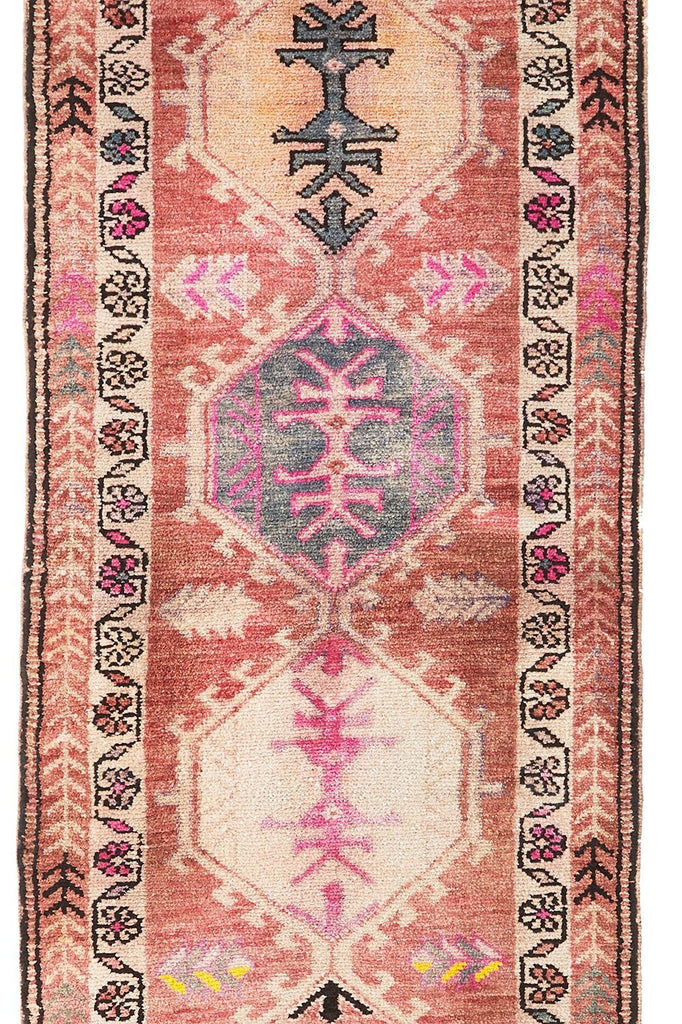 'Primrose' Turkish Runner- 2'8'' x 14' - Canary Lane - Curated Textiles