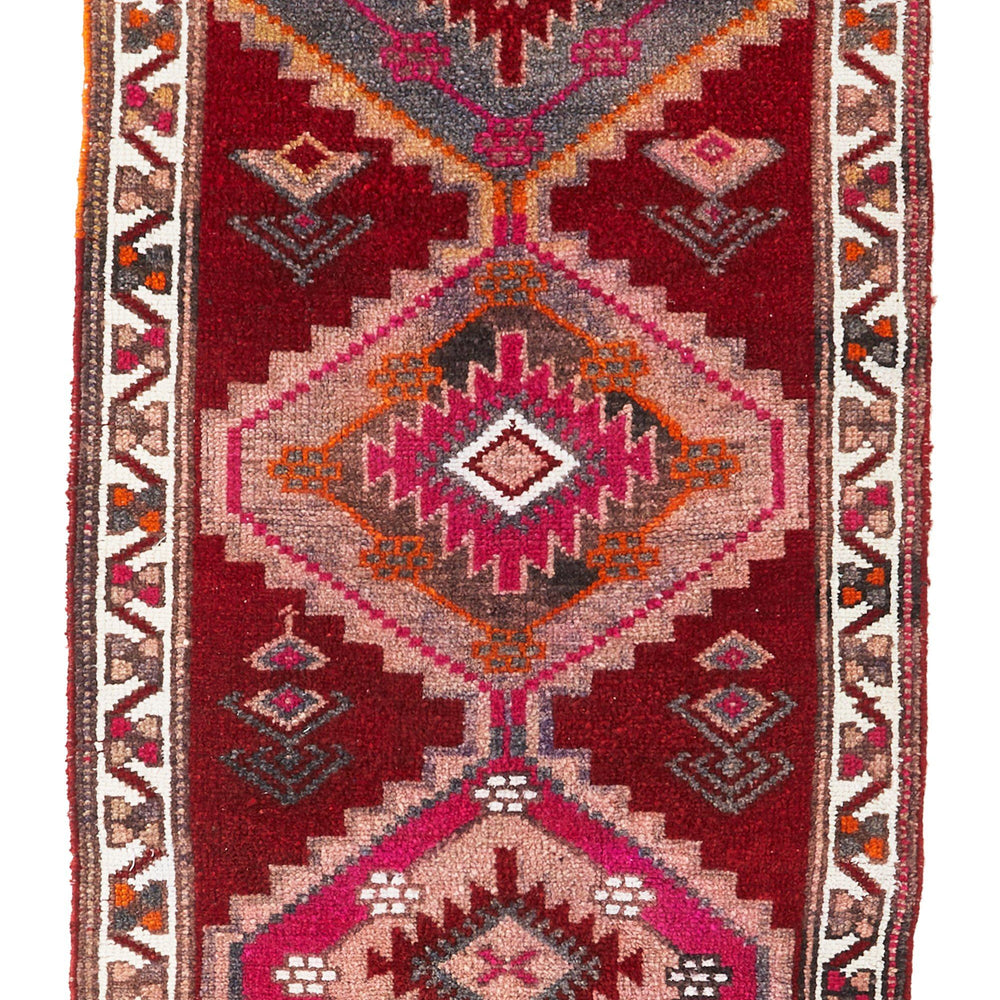 
                  
                    'Jazz' Turkish Vintage Tribal Runner - 3' x 13'11'' - Canary Lane - Curated Textiles
                  
                