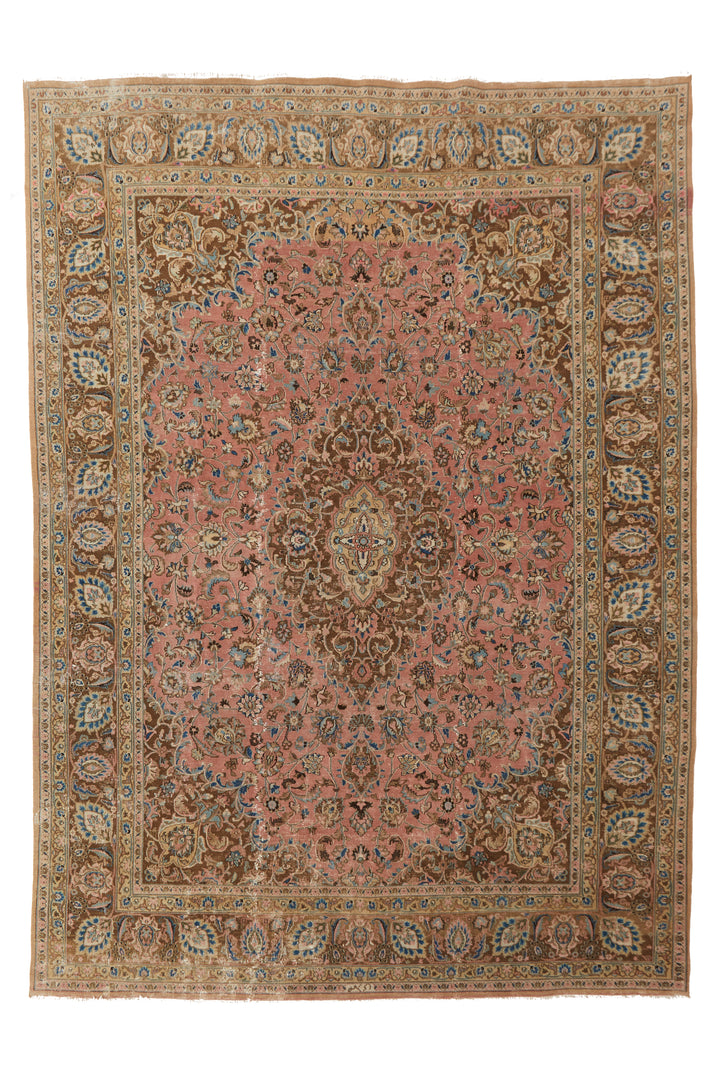 'Viola' Palace-Sized Antique Persian Rug - 9'8" x 13'5" - Canary Lane - Curated Textiles