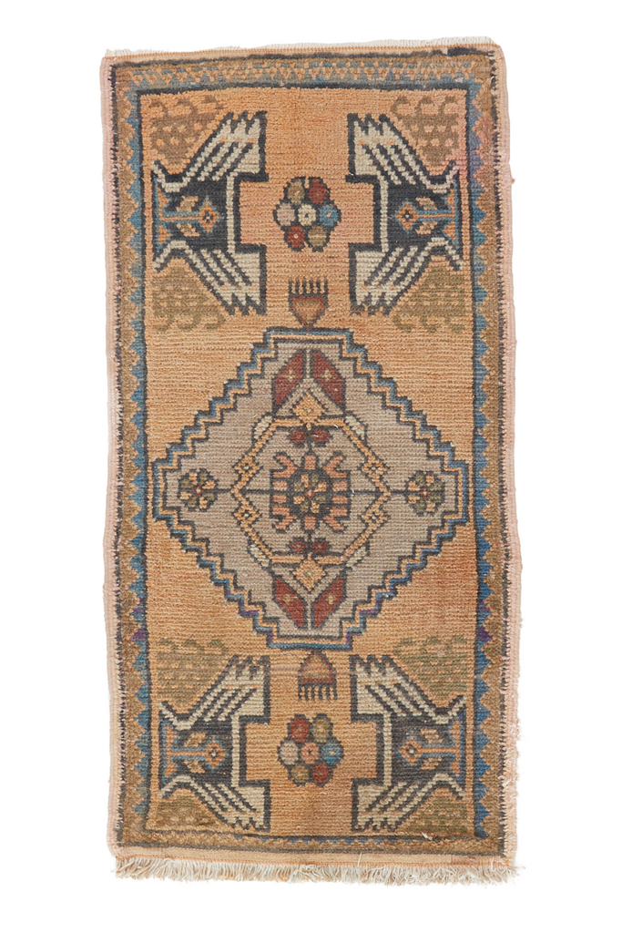 No. 923 Mini Rug - 1’7” x 3’4” - Canary Lane - Curated Textiles