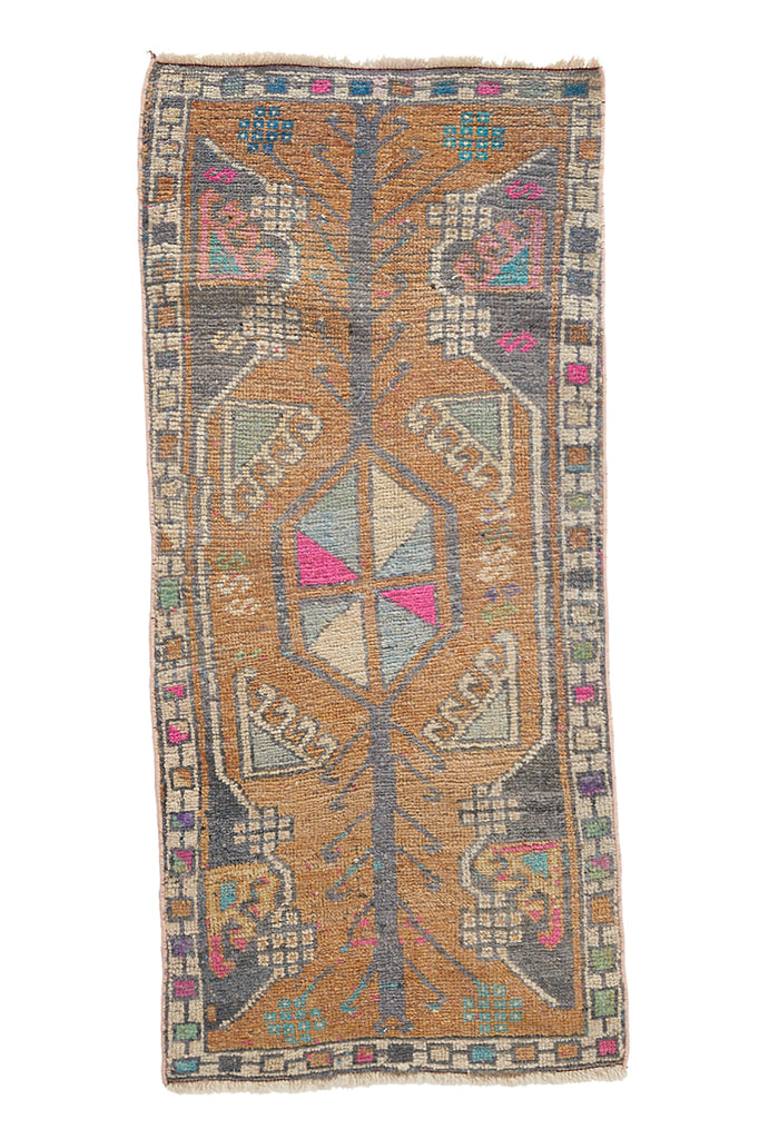 No. 973 Mini Rug - 1’8” x 3’9” - Canary Lane - Curated Textiles