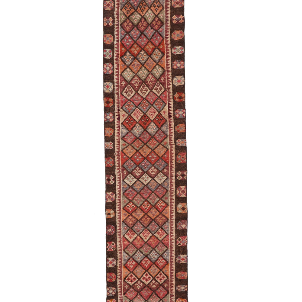 'Eliza' Turkish Vintage Runner Rug - 2'7" x 12'1" - Canary Lane - Curated Textiles