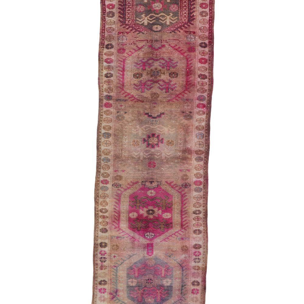 
                  
                    'Hyacinth' Vintage Turkish Runner - 3’2” x 11’3” - Canary Lane - Curated Textiles
                  
                