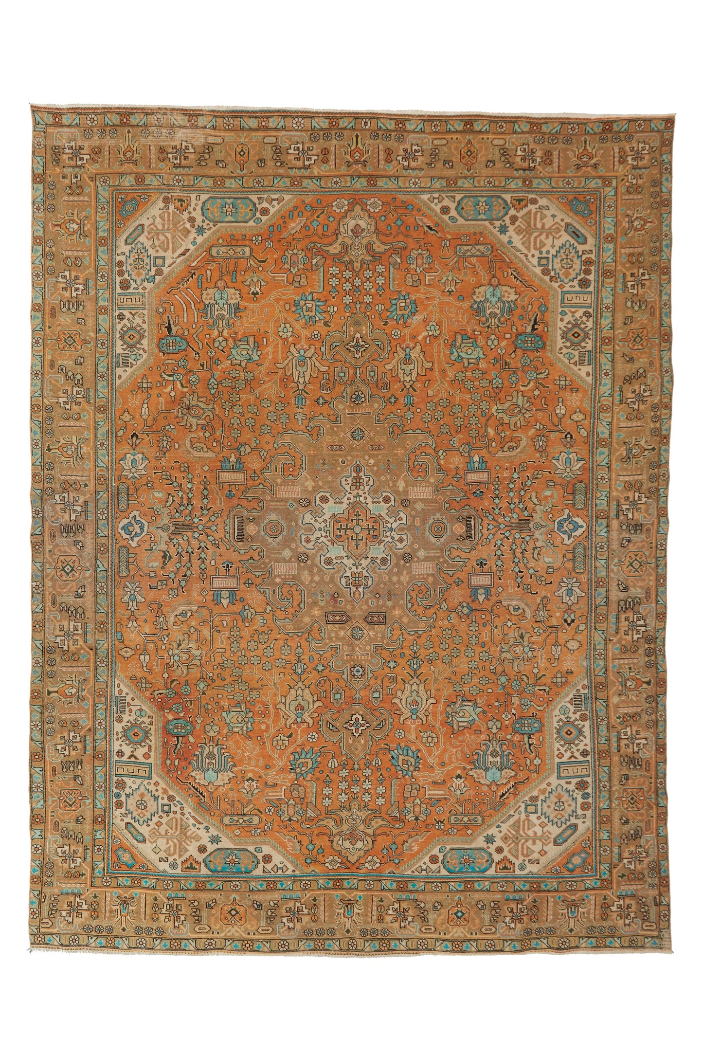 
                  
                    'Foxtail' Turkish Vintage Area Rug - 9’2” x 12’3” - Canary Lane - Curated Textiles
                  
                