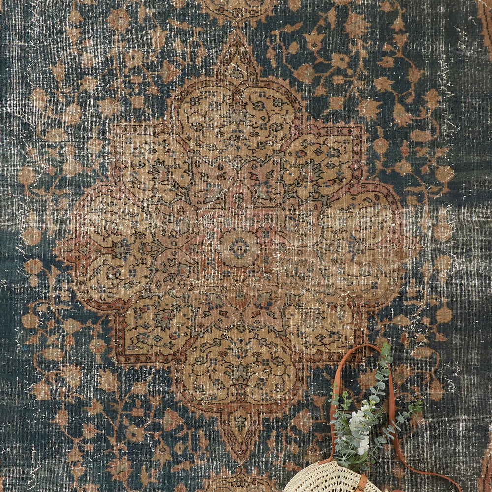 
                  
                    'Dahlia' Turkish Vintage Area Rug - 8’3” x 12’9” - Canary Lane - Curated Textiles
                  
                