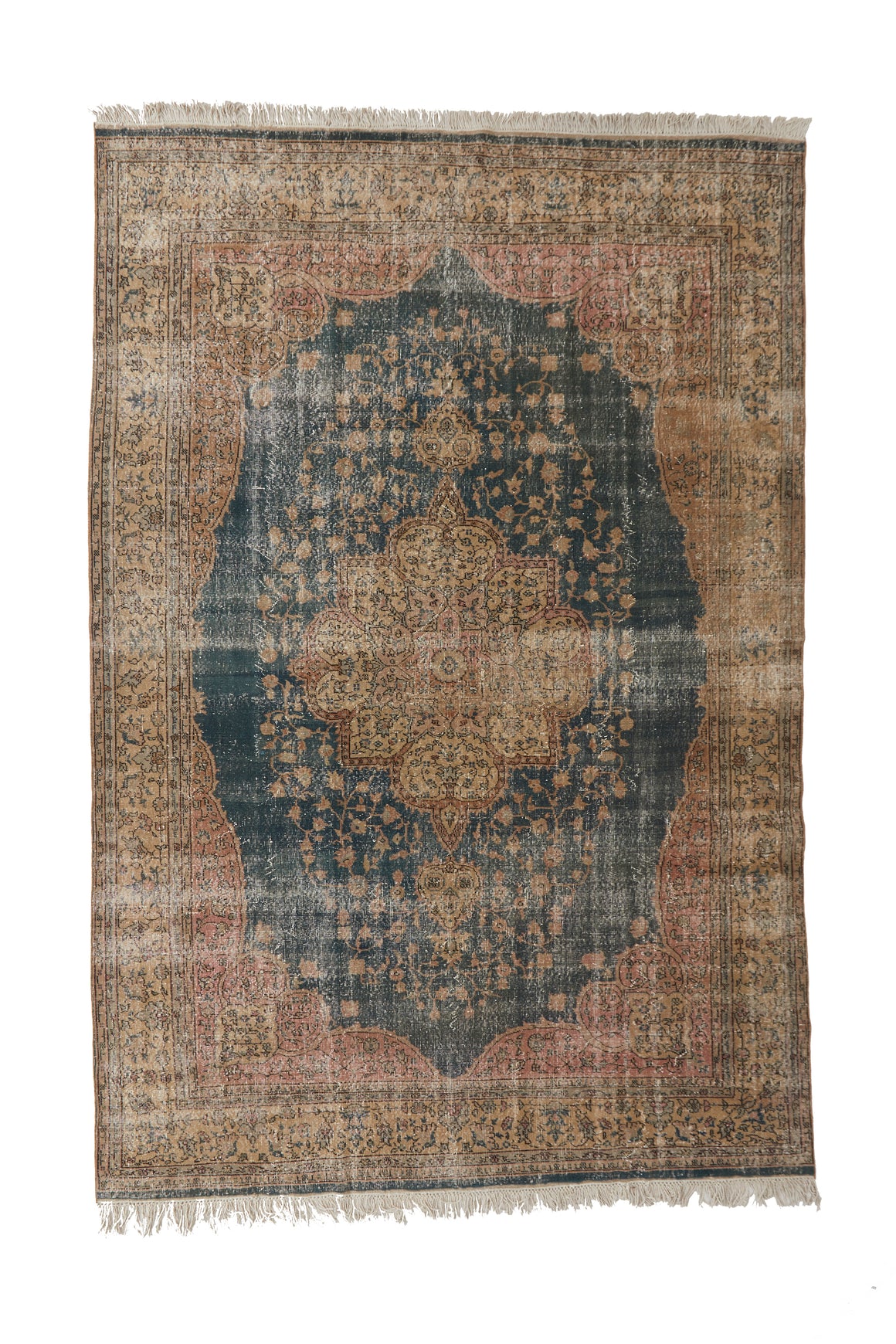 'Dahlia' Turkish Vintage Area Rug - 8’3” x 12’9” - Canary Lane - Curated Textiles