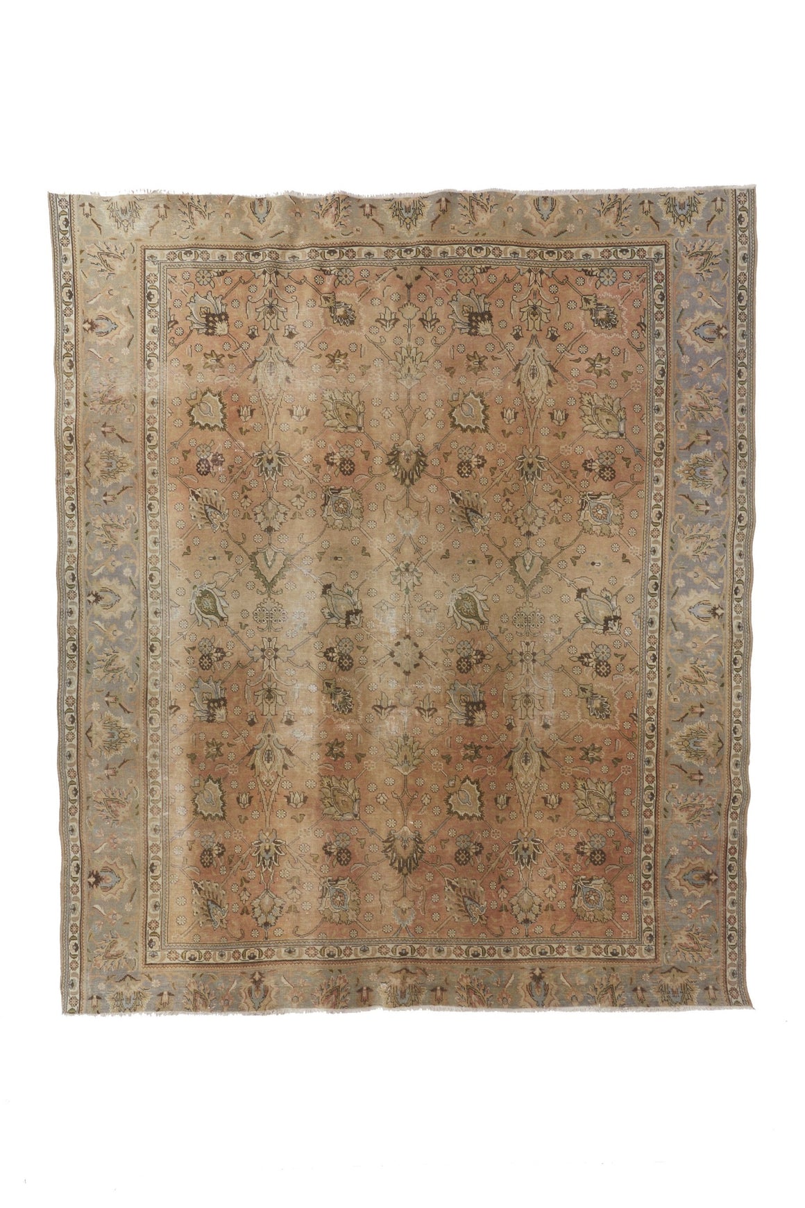 'Forsythia' Turkish Vintage Area Rug - 9’7” x 11’ - Canary Lane - Curated Textiles