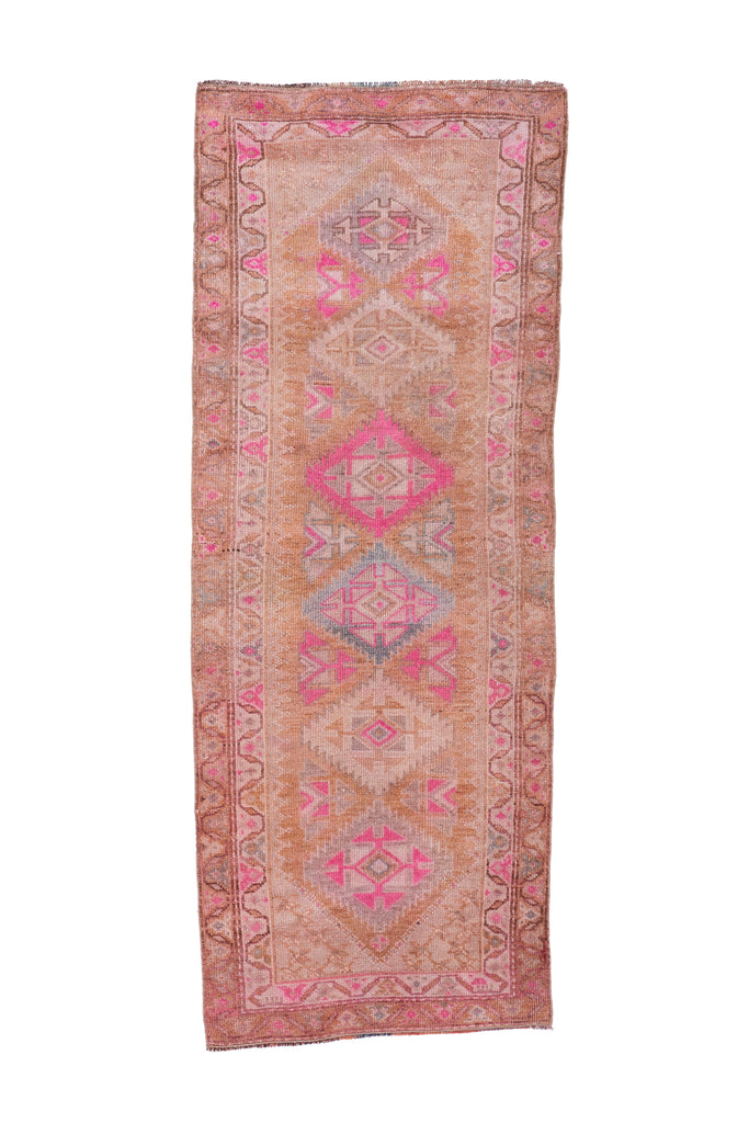 'Margot' Turkish Vintage Runner Rug - 2'11" x 7'8'' - Canary Lane - Curated Textiles