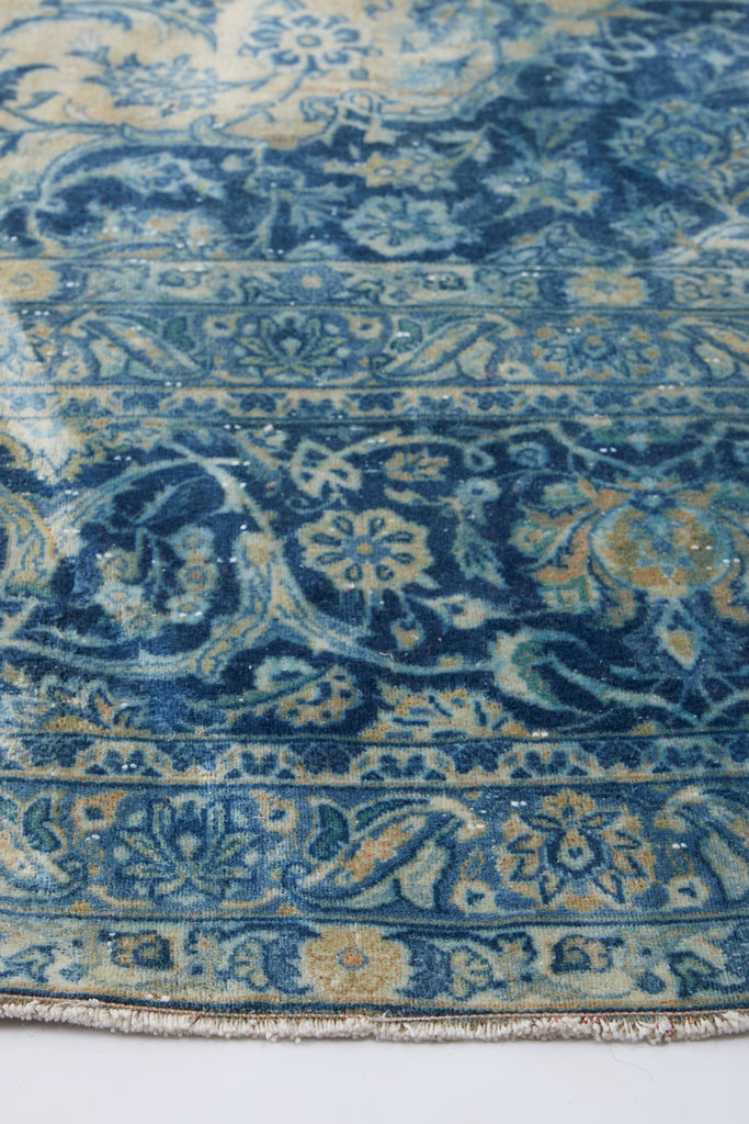 'Geranium' Palace-Sized Antique Area Rug - 10’6” x 15’ - Canary Lane - Curated Textiles
