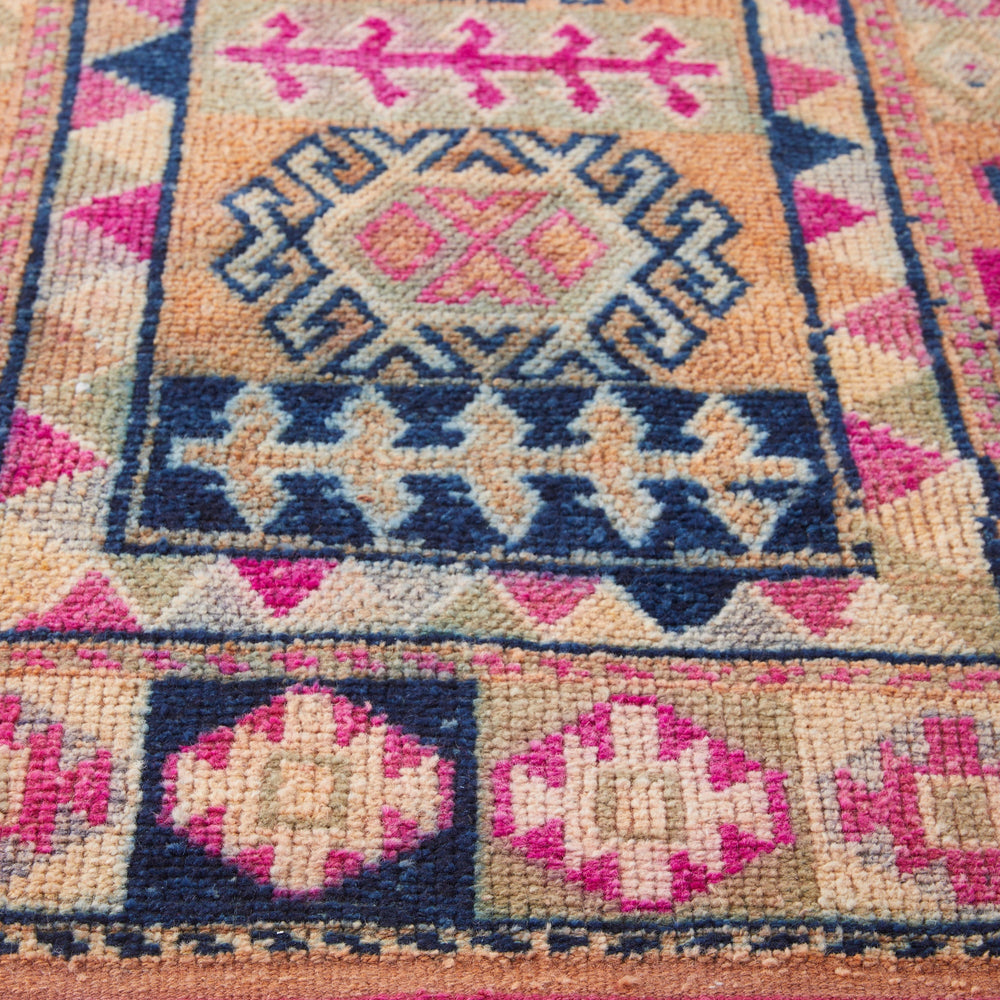 
                  
                    'Jubilee' Turkish Vintage Rug - 2'8'' x 11'7'' - Canary Lane - Curated Textiles
                  
                