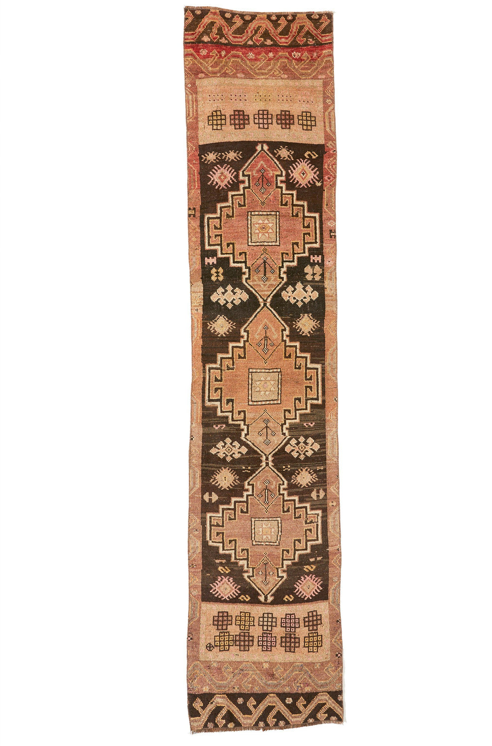 'RR-0618-440' Turkish Vintage Runner - 2'3.5'' x 10'6'' - Canary Lane - Curated Textiles