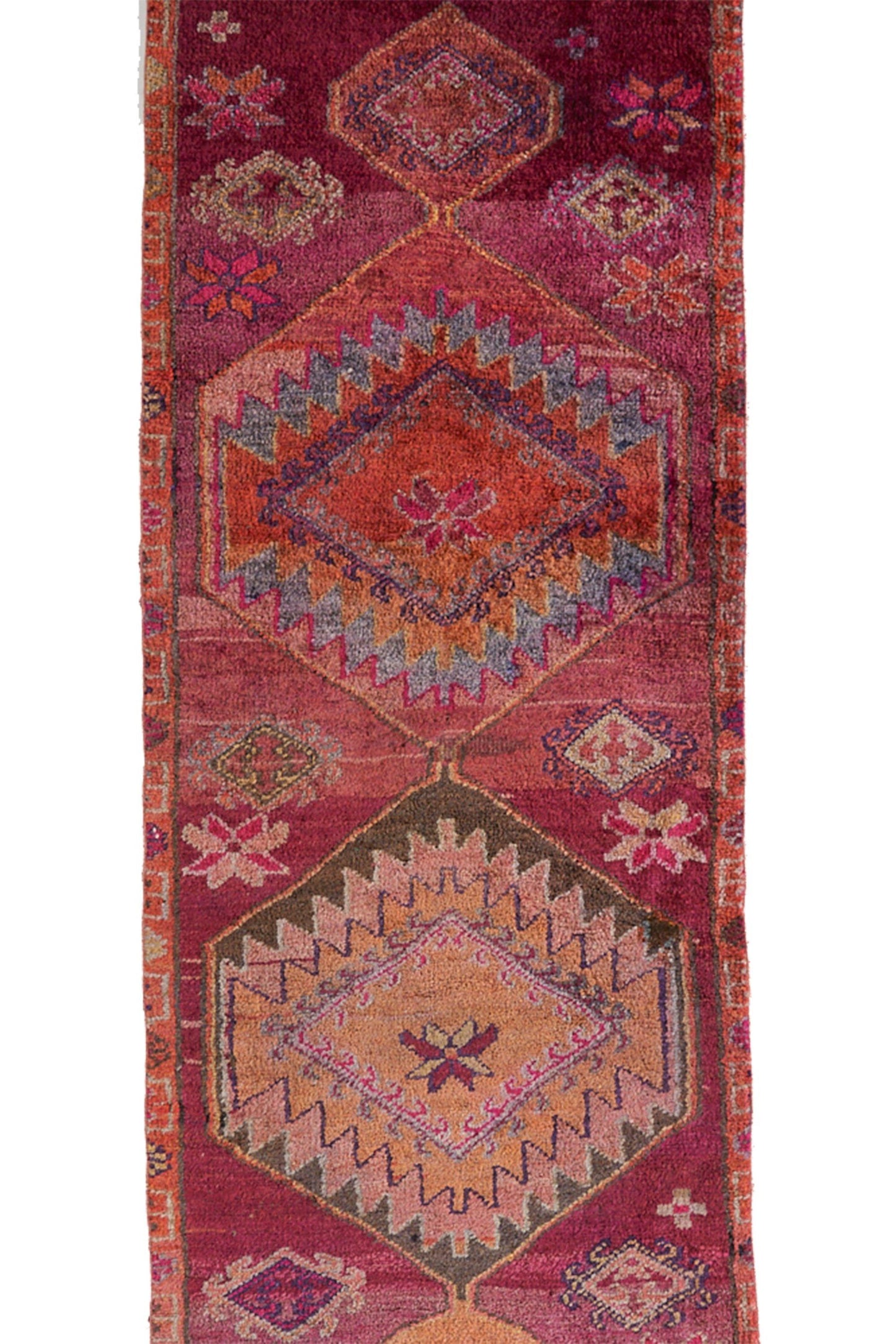 'Delight' Turkish Vintage Runner Rug (On Hold) - 2'11'' x 12'3'' - Canary Lane - Curated Textiles