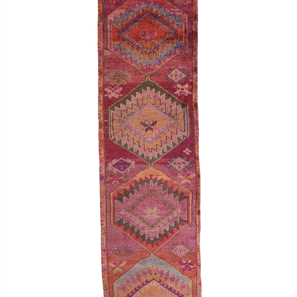 'Delight' Turkish Vintage Runner Rug (On Hold) - 2'11'' x 12'3'' - Canary Lane - Curated Textiles