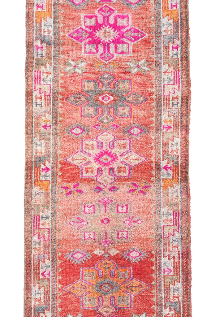 'Ambrosia' Turkish Vintage Runner - 2'11.5'' x 12'5'' - Canary Lane - Curated Textiles