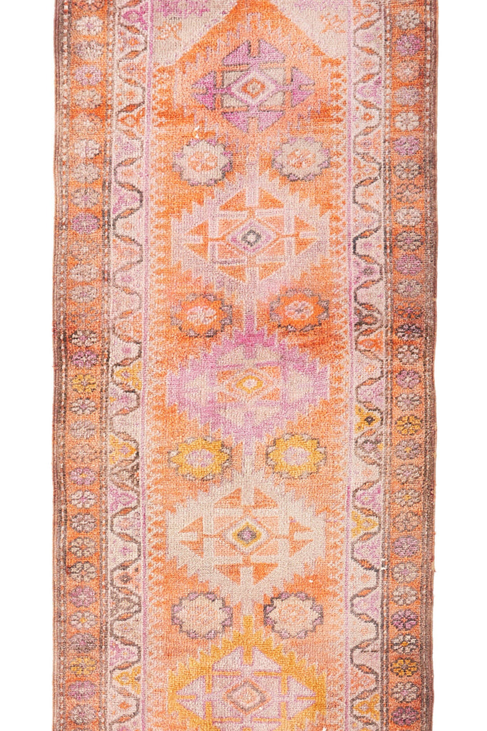 'Anne Bonny' Turkish Runner Rug - 2'10'' x 10'8'' - Canary Lane - Curated Textiles