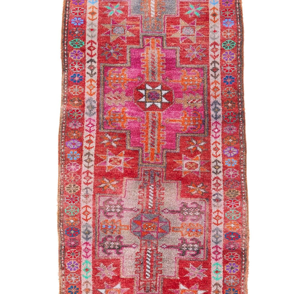 
                  
                    'Festive' Vintage Turkish Runner  - 2'10" x 12'2" - Canary Lane - Curated Textiles
                  
                