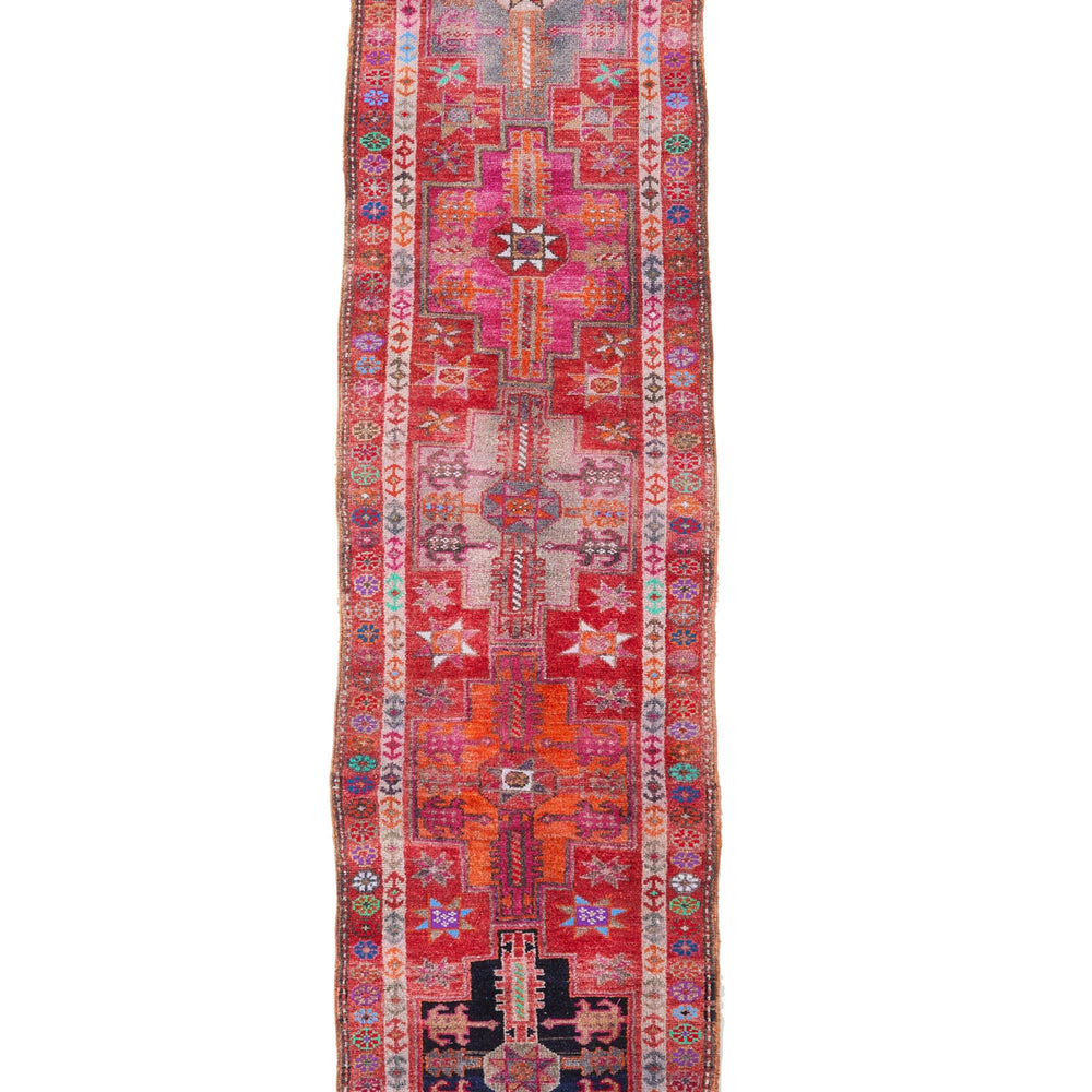 
                  
                    'Festive' Vintage Turkish Runner  - 2'10" x 12'2" - Canary Lane - Curated Textiles
                  
                