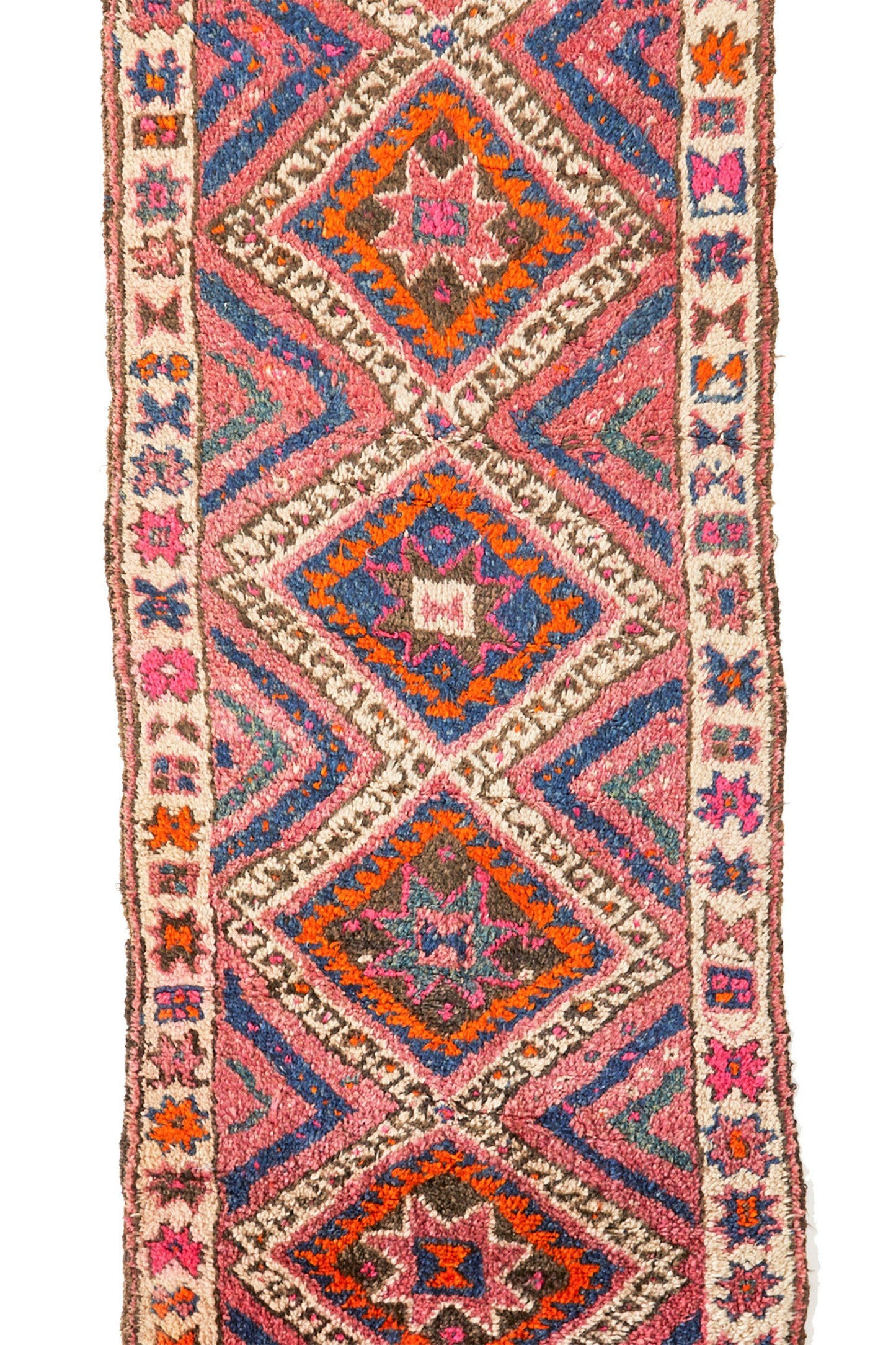 
                  
                    'Blithe' Primitive Vintage Turkish Plush Rug - 3'8" x 13'2" - Canary Lane - Curated Textiles
                  
                