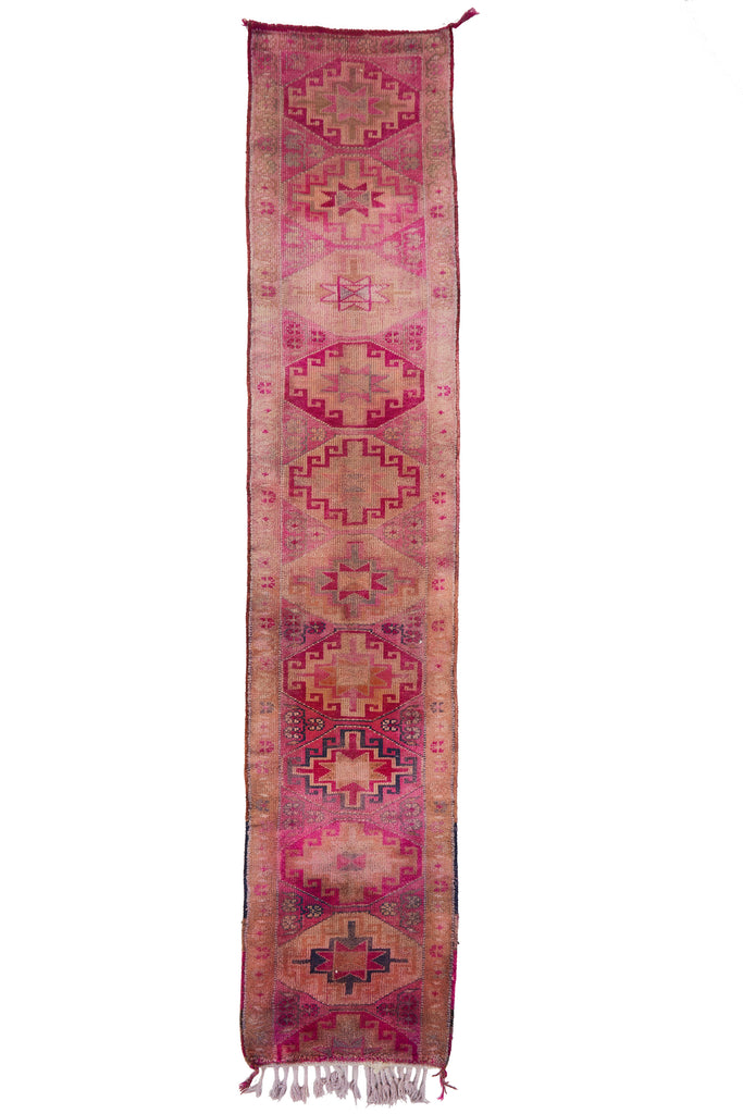 'Berry' Turkish Ombré Runner Rug - 2'9" x 13'10" - Canary Lane - Curated Textiles