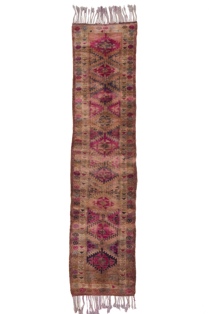 'Plum' Turkish Ombré Runner Rug - 2'10'' x 13'2'' - Canary Lane - Curated Textiles
