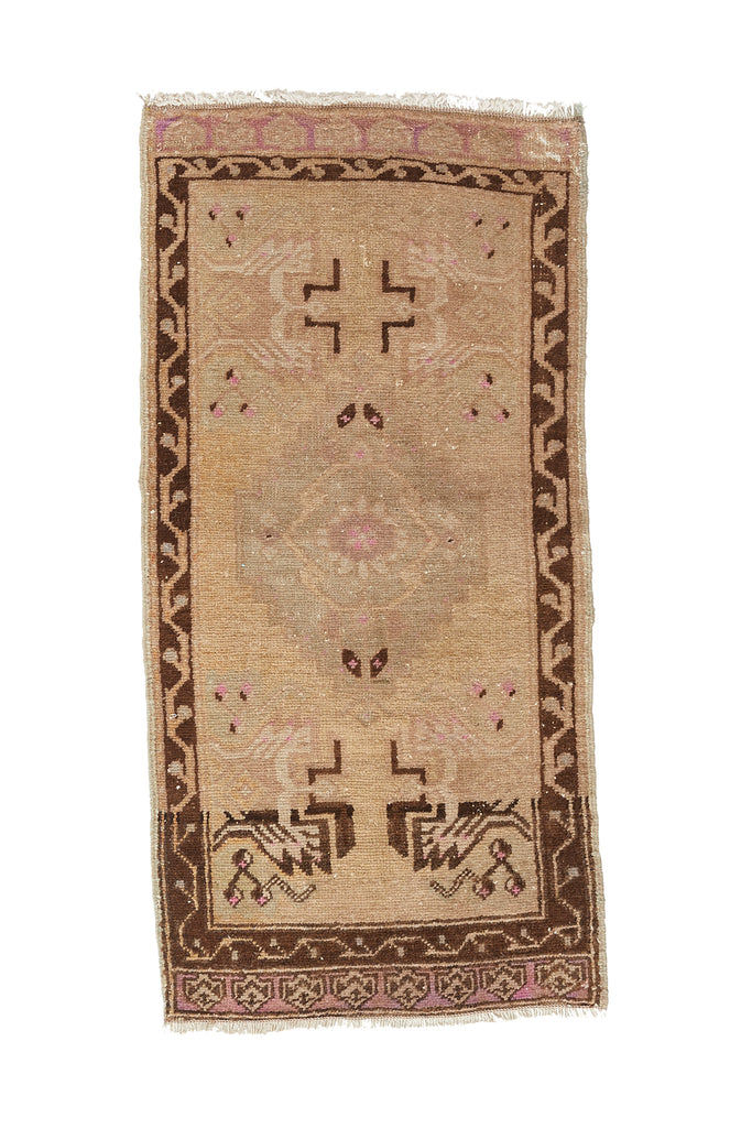 No. 875 Mini Rug - 1’6” x 3’3” - Canary Lane - Curated Textiles