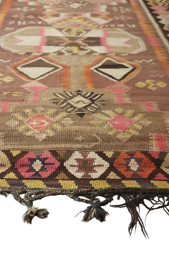 Bertha Oversized Rare Kilim Runner - Canary Lane - Curated Textiles