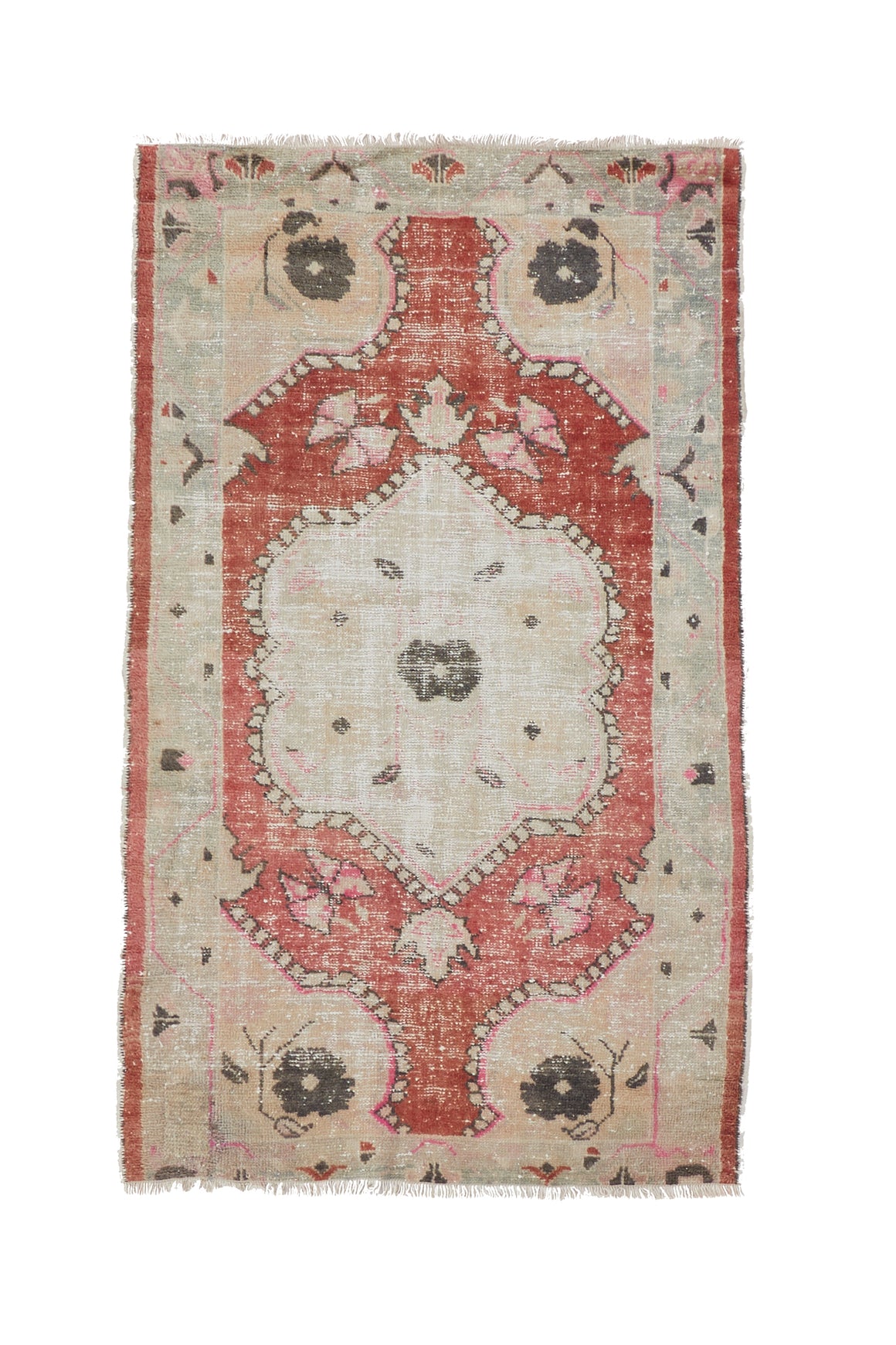 'Sierra' Vintage Turkish Rug - 2'11" x 4'11" - Canary Lane - Curated Textiles