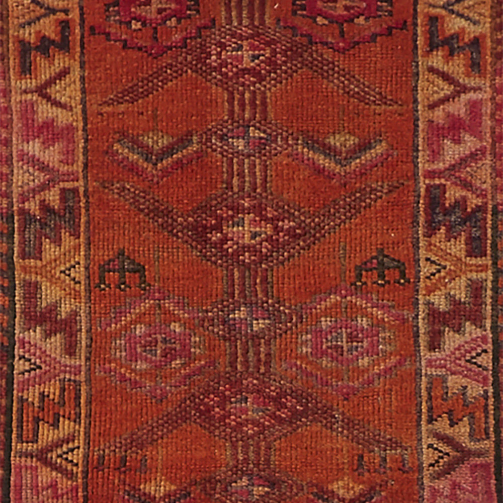 'Alice' Turkish Vintage Narrow Runner - 2' x 11'6'' - Canary Lane - Curated Textiles