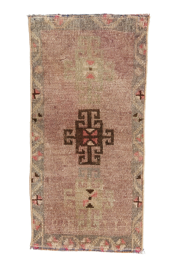 No. 405 Mini Rug - 1'3'' x 2'7'' - Canary Lane - Curated Textiles