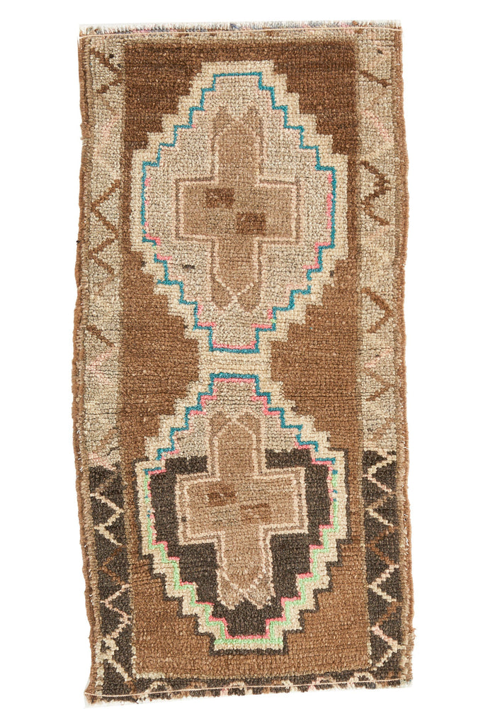 No. 406 Mini Rug - 1'5.5'' x 2'11.5'' - Canary Lane - Curated Textiles
