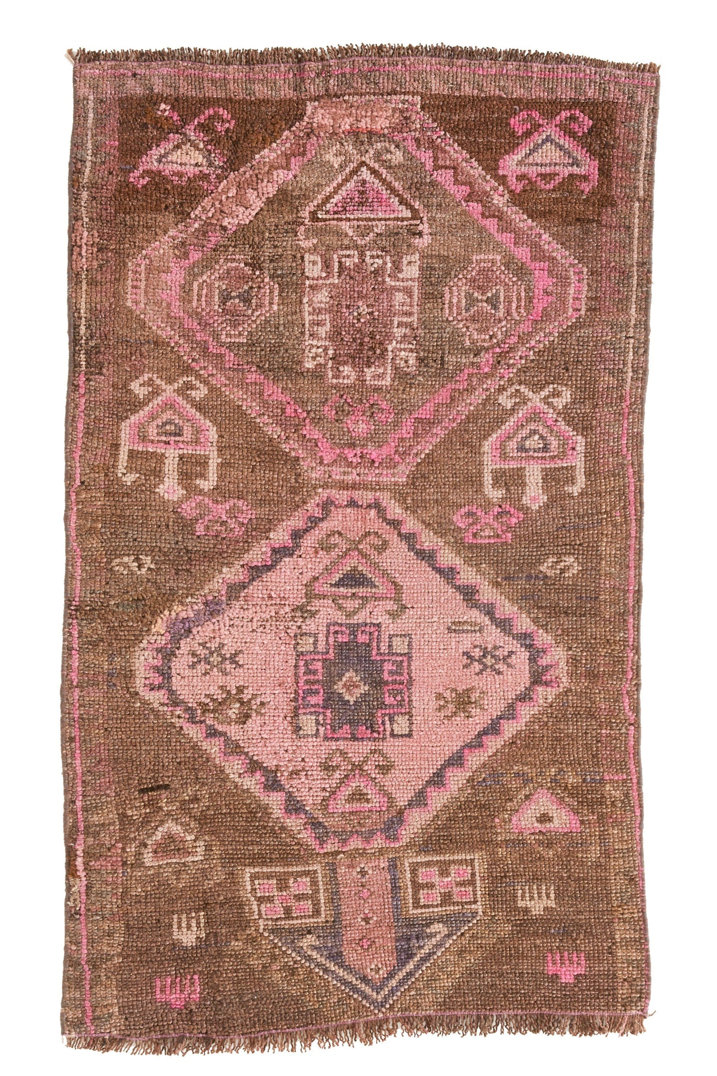 
                  
                    ‘Kit' - Small Vintage Turkish Rug - 2'4'' x 4' - Canary Lane - Curated Textiles
                  
                