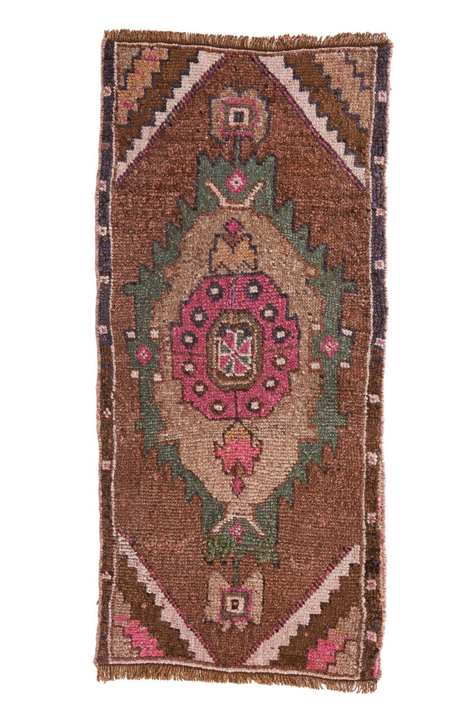 No. 515 Petite Vintage Rug - 1'6'' x 3'4'' - Canary Lane - Curated Textiles
